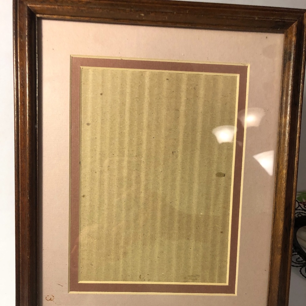 Vintage, Walnut stained frame